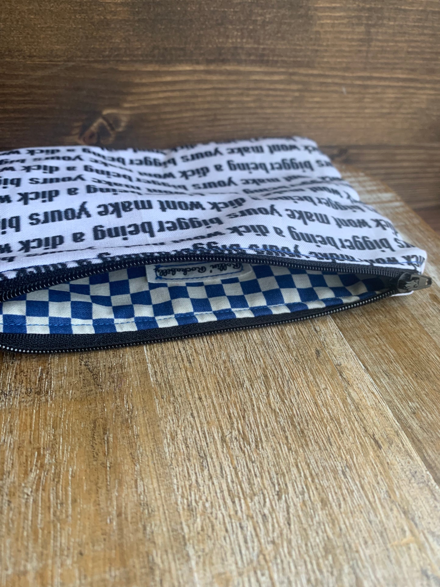 Being A Dick Won’t Make Yours Bigger Wallet Zipper Pouch Millennial Bag