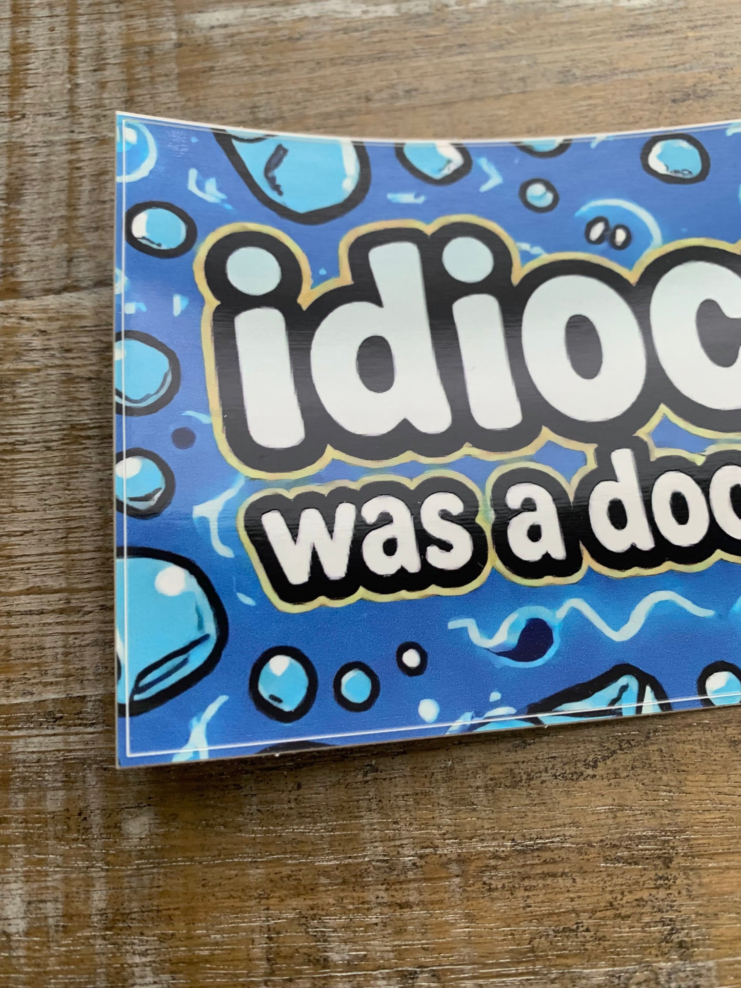 Idiocracy was a Documentary Rectangle Bumper Sticker 3.75x7.5 Inch
