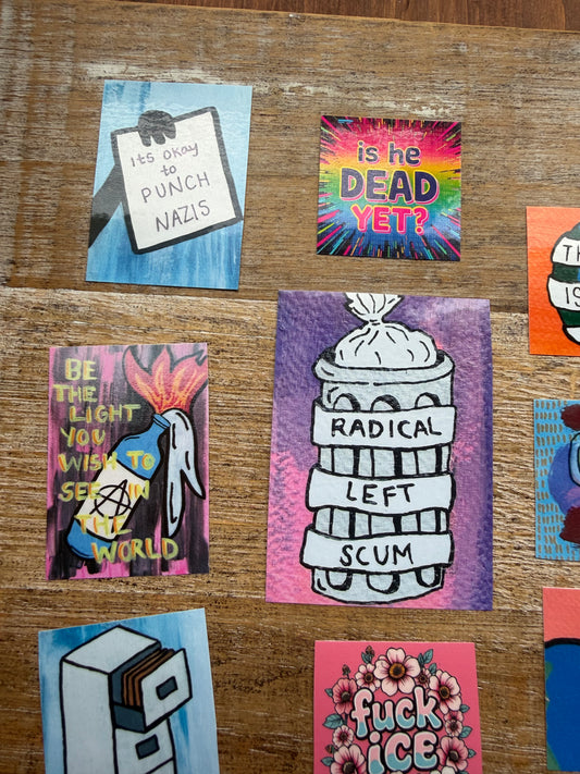 Radical Left Scum Vinyl Sticker Bundle 9pcs