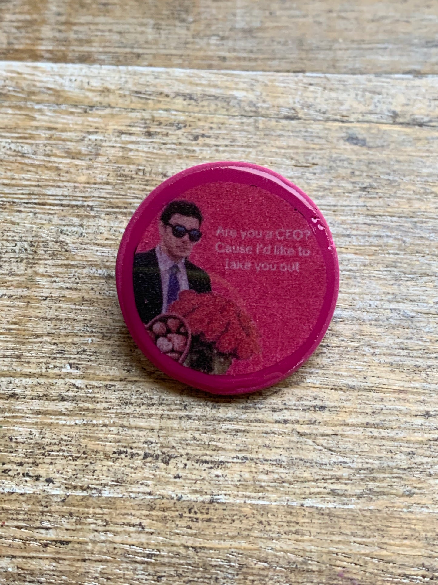 Are You A CEO Polymer Clay Liberal Luigi Protest Pin