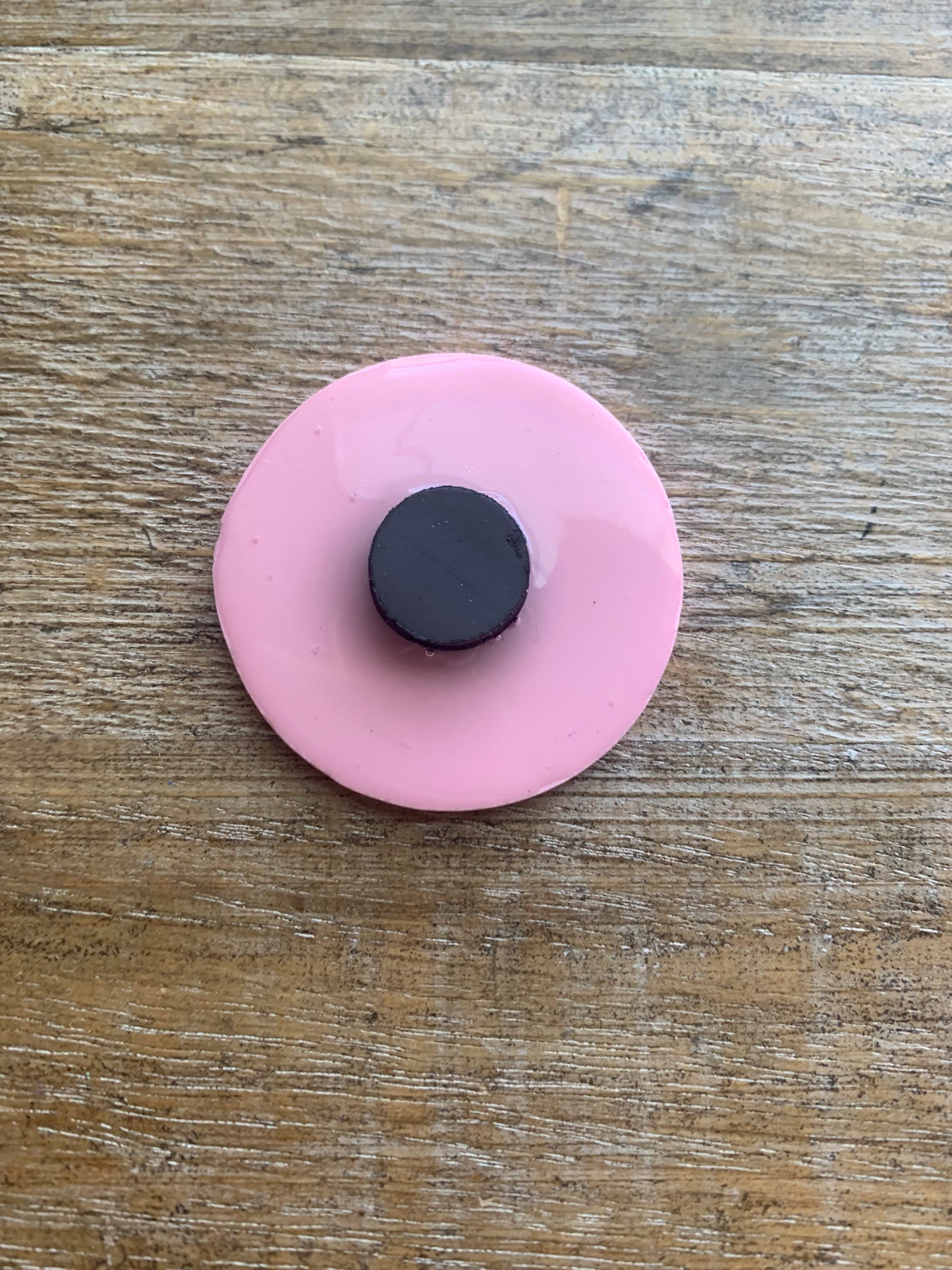 Anti Trump Pink Rose Clay Magnet
