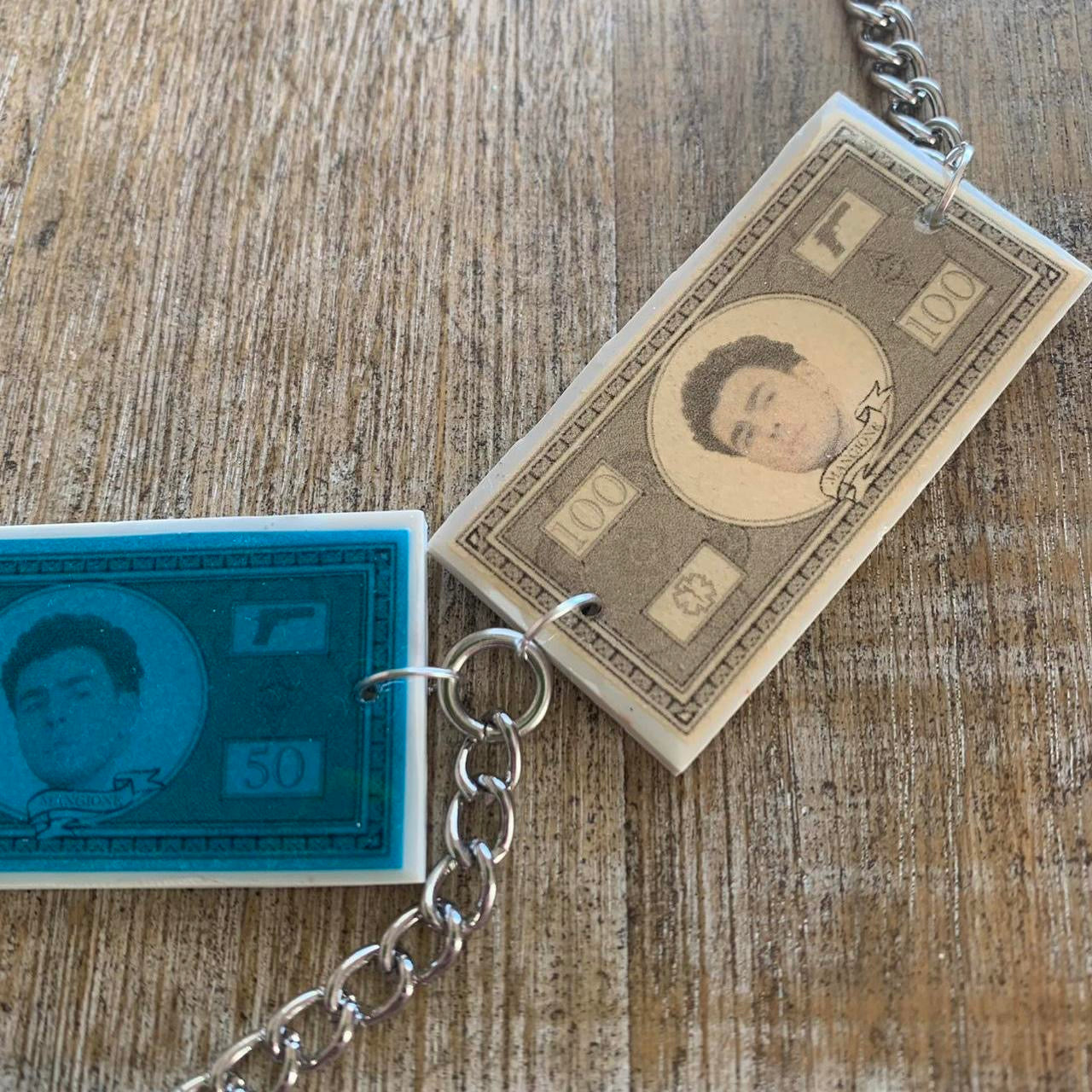 Luigi Money Statement Clay Necklace Free Luigi Deny Defend Depose