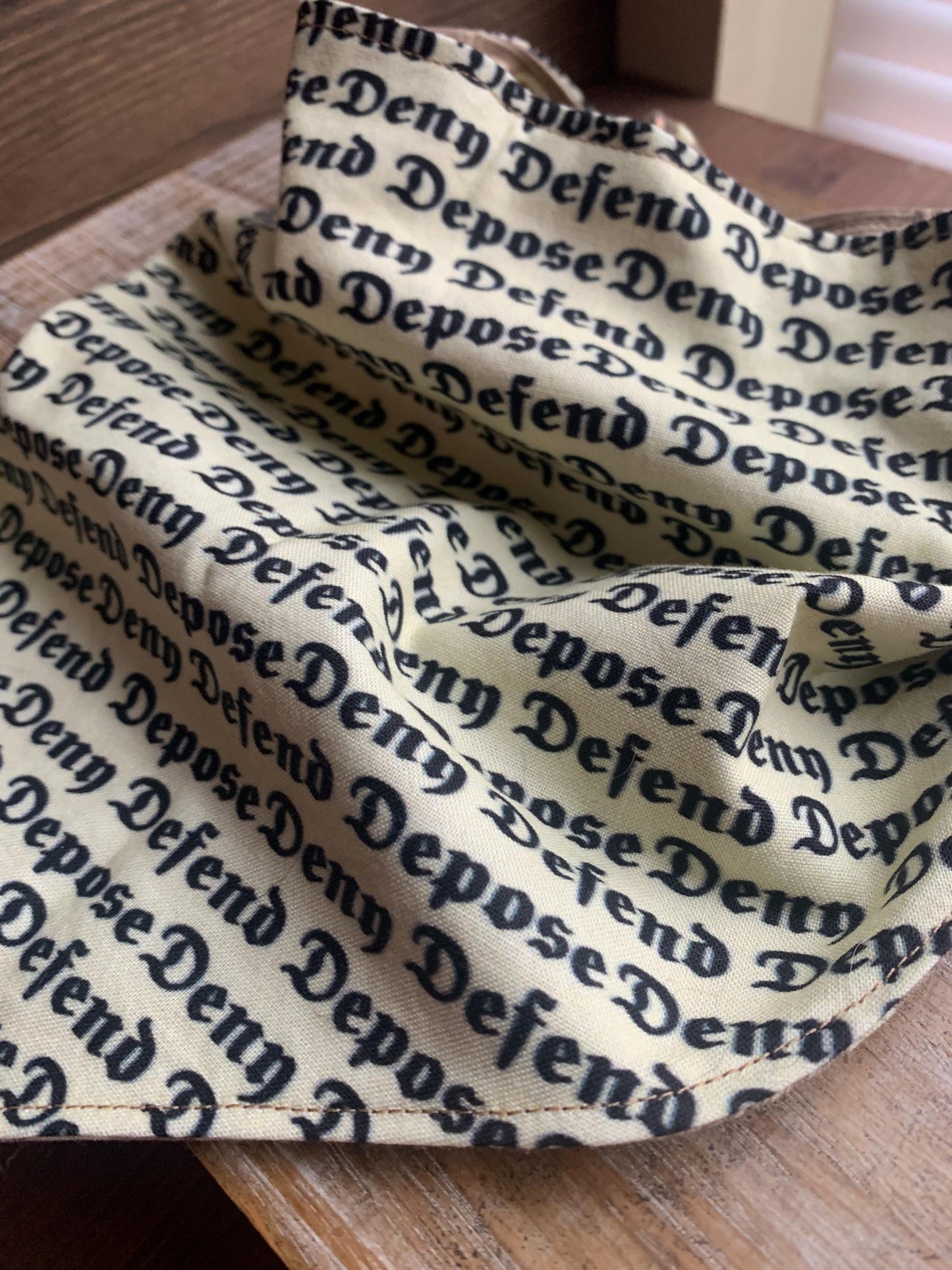 Luigi Dog Bandana Deny Defend Depose Dog Tie Bandana Collar Money REVERSIBLE