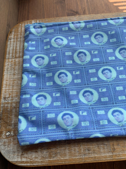 Luigi Blue Deny Defend Depose Makeup Cosmetic Bag Zipper Pouch