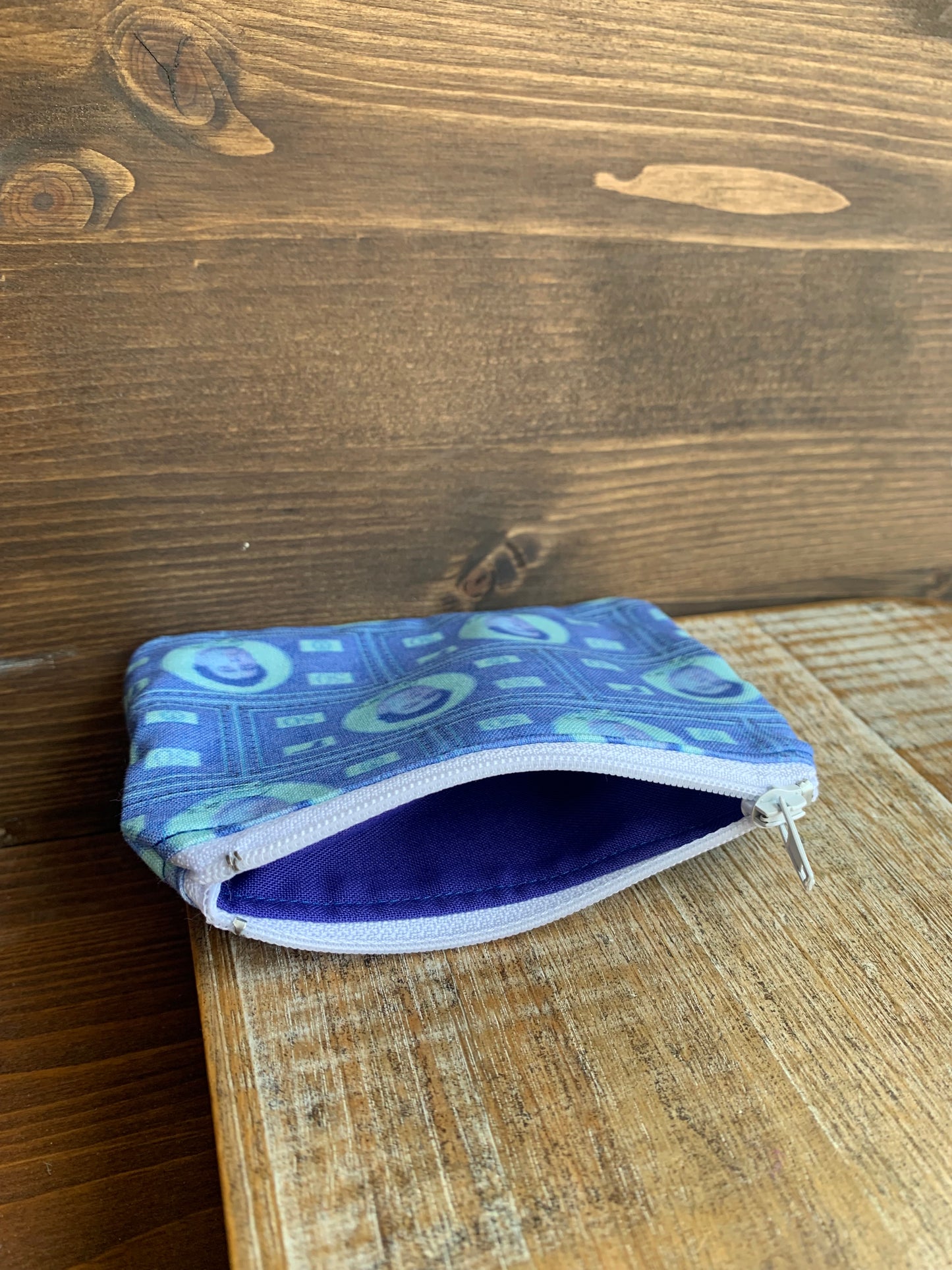 Luigi Deny Defend Depose Blue Coin Purse Zipper Pouch