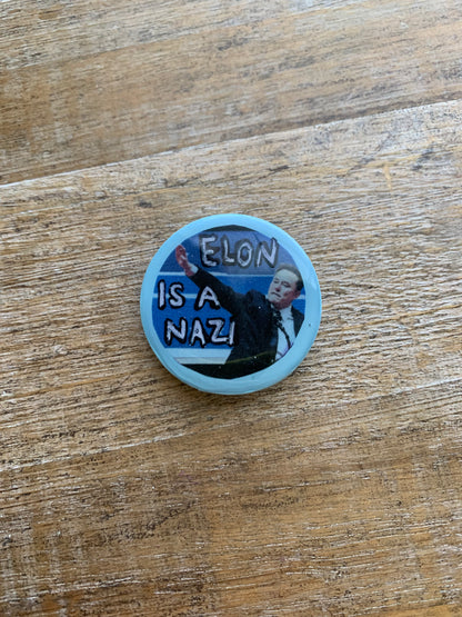 Elon is a Nazi Anti Fascism Clay Fridge Magnet