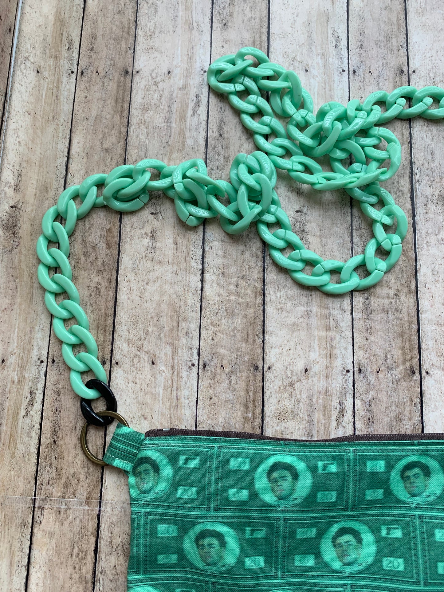 Deny Defend Depose Luigi Green Liberal Crossbody Purse Light Cotton Pouch Bag Universal Healthcare Democrat Money Mint Green Pastel Crossbody Bag