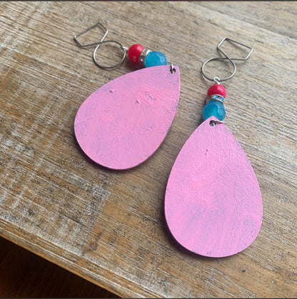 Trump Makes Rapists Feel Safe Wood Protest Activist Earrings Clip On Earrings FDT Ear Hangers
