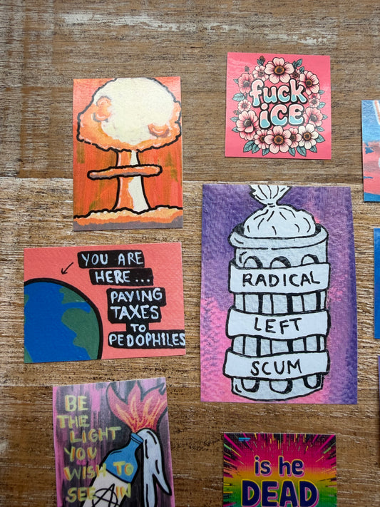 Radical Left Scum Vinyl Sticker Bundle 9pcs