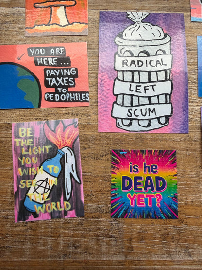 Radical Left Scum Vinyl Sticker Bundle 9pcs