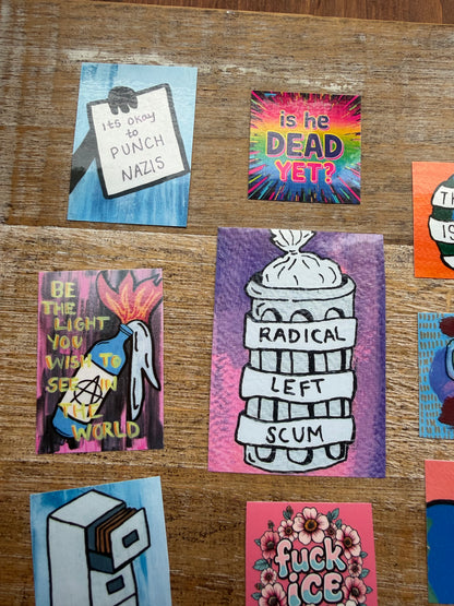 Radical Left Scum Vinyl Sticker Bundle 9pcs
