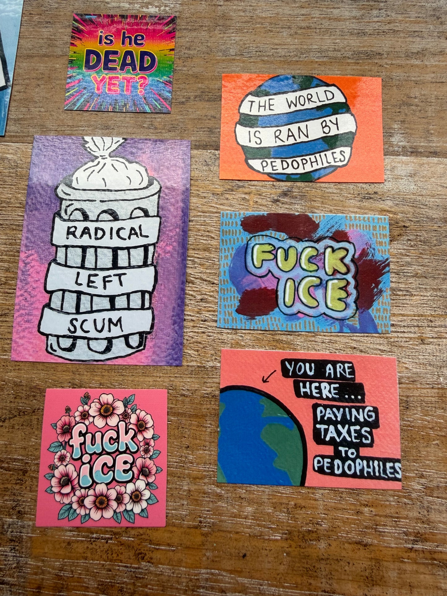 Radical Left Scum Vinyl Sticker Bundle 9pcs