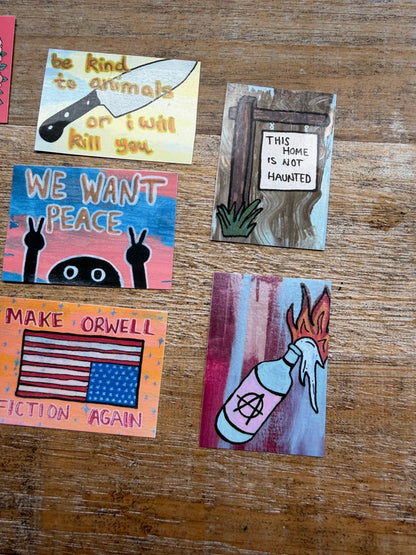 We Want Peace Vinyl Sticker Bundle 8pcs