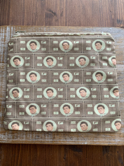 Luigi Yellow Deny Defend Depose Makeup Cosmetic Bag Zipper Pouch