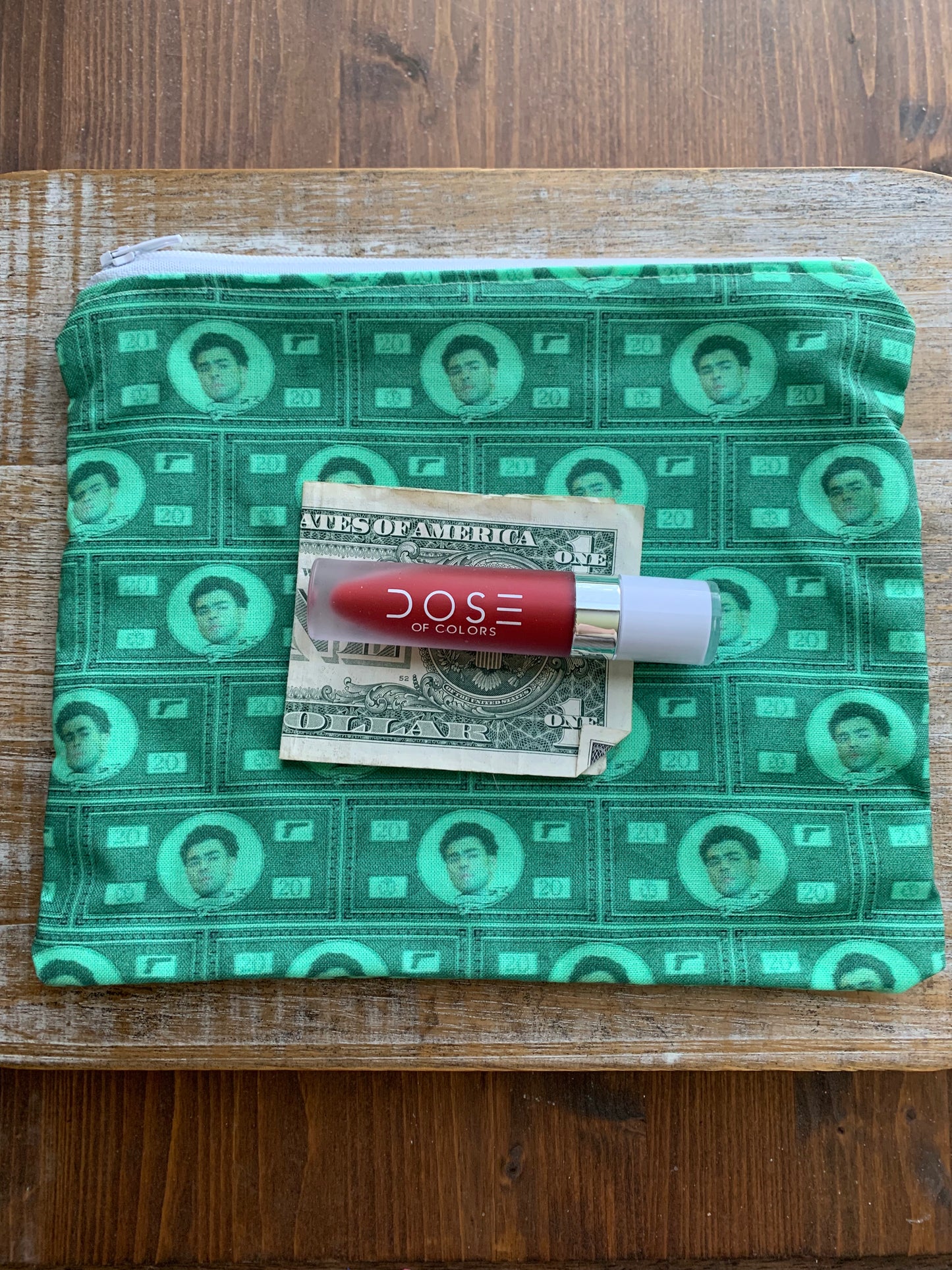 Luigi Green Deny Defend Depose Makeup Cosmetic Bag Zipper Pouch