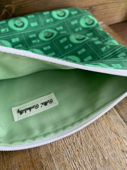 Luigi Green Deny Defend Depose Makeup Cosmetic Bag Zipper Pouch
