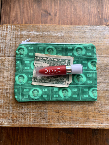 Luigi Green Money Deny Defend Depose Wallet Zipper Pouch Bag