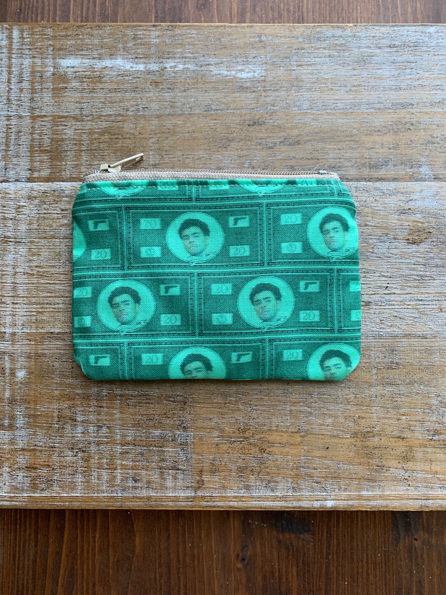 Luigi Deny Defend Depose Green Coin Purse Zipper Pouch