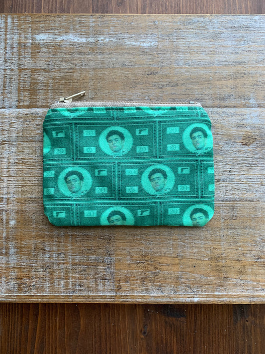 Luigi Deny Defend Depose Green Coin Purse Zipper Pouch