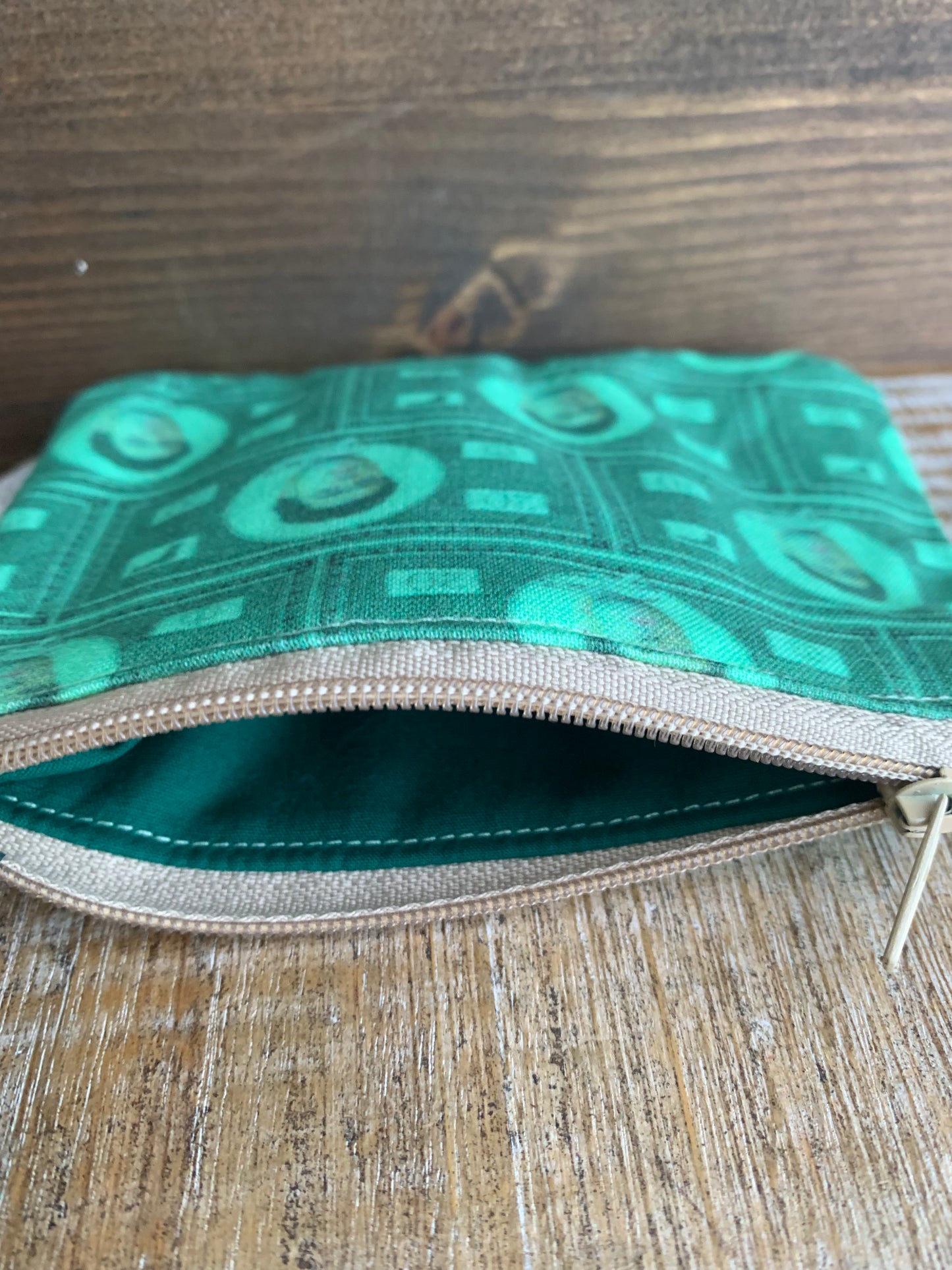 Luigi Deny Defend Depose Green Coin Purse Zipper Pouch
