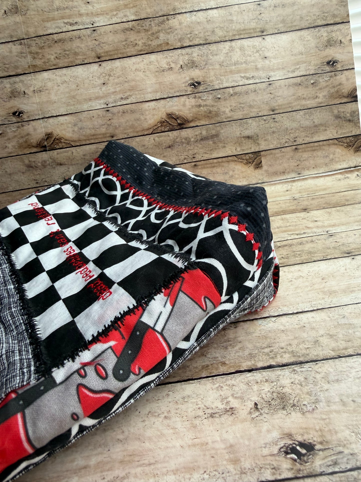 Dead Pedophiles Can’t Reoffend Patchwork Gothic Tote Shoulder Bag