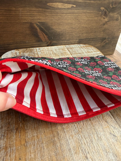 I Didn’t Vote for a Rapist Roses Wristlet Wallet Zipper Pouch