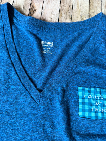 I Didn’t Vote For A Rapist Reclaimed Upcycled T Shirt Size XXL Womens