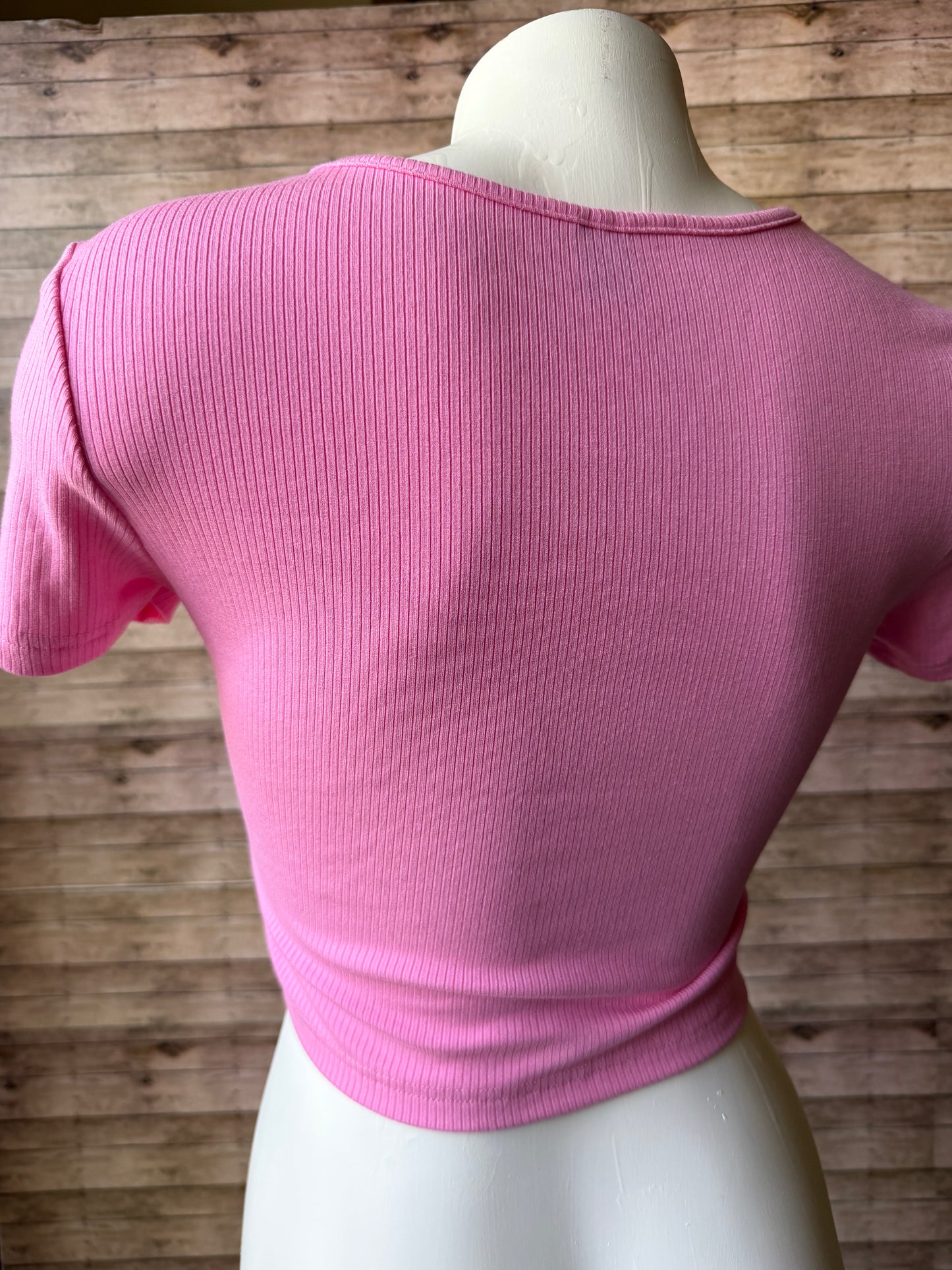Women Don’t Owe You Shit Reclaimed Upcycled Crop Top Shirt Size S Womens