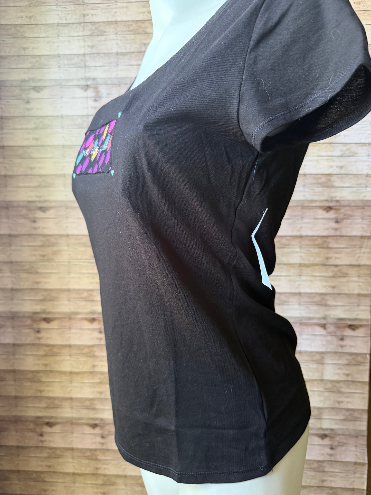 Hot Girls Read Reclaimed Upcycled T Shirt Size M with Matching Twist Headband Womens Bundle