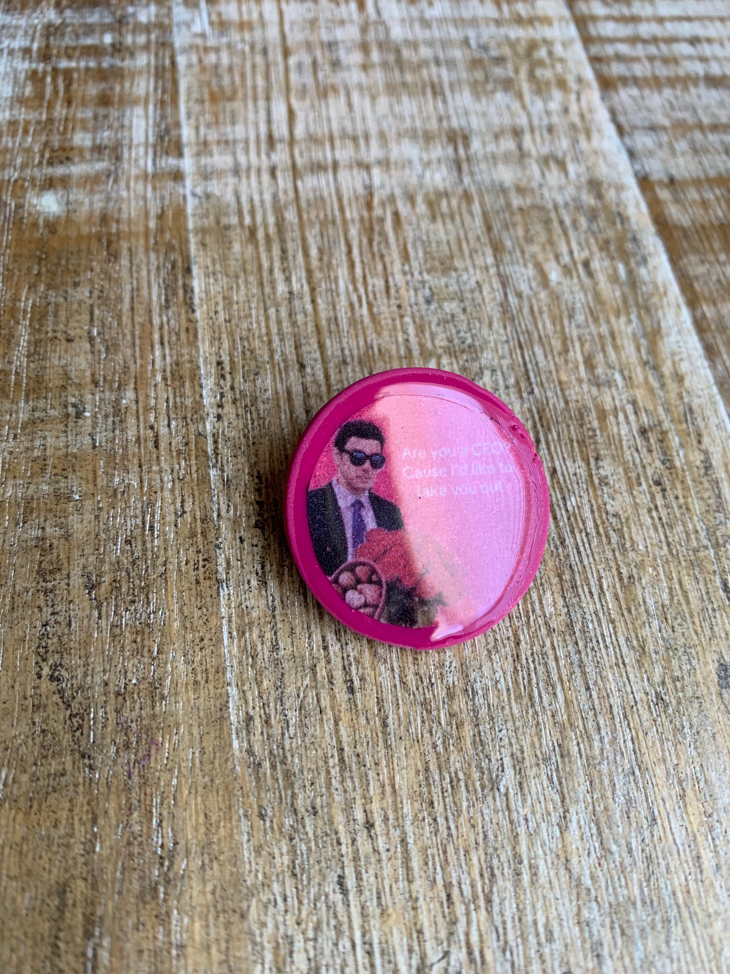Are You A CEO Polymer Clay Liberal Luigi Protest Pin