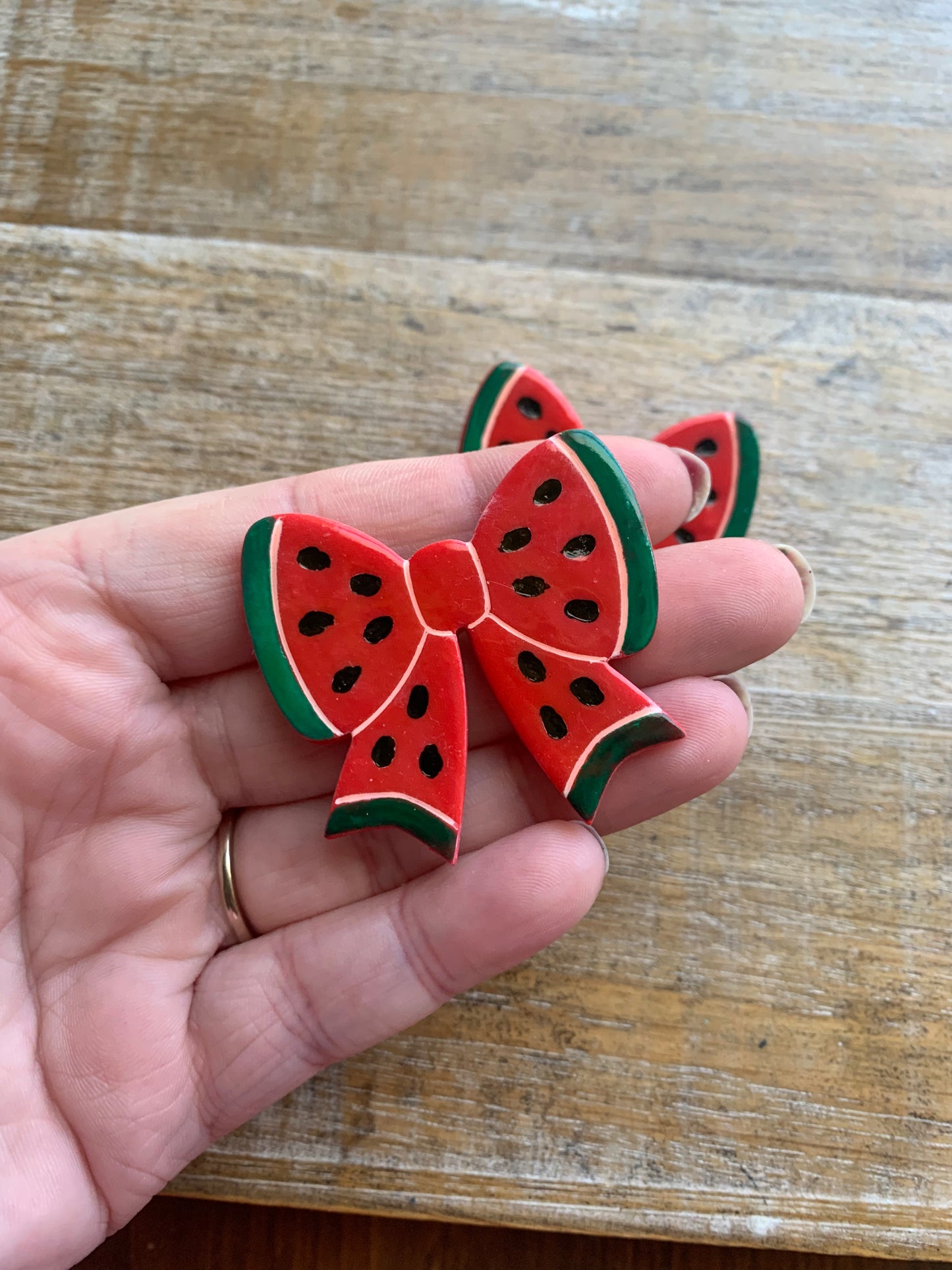 FREE PALESTINE Watermelon Pin Hand-painted Brooch ALL PROCEEDS DONATED