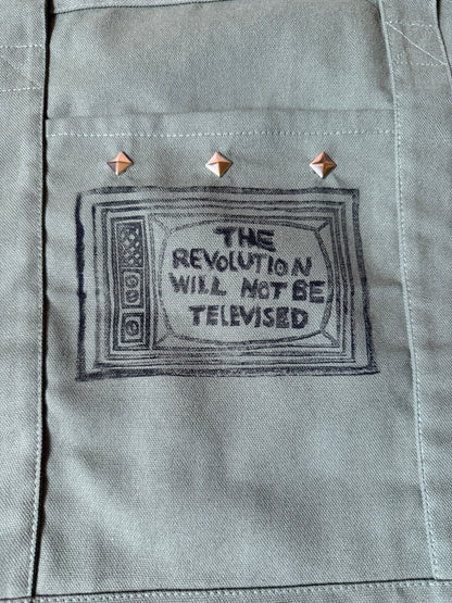 The Revolution Will Not Be Televised Anti War Punk Tote Shoulder Bag