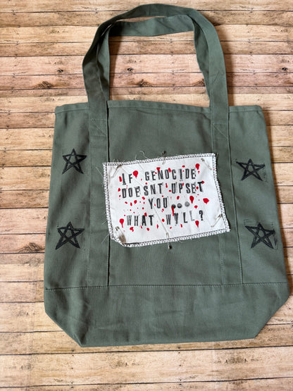 The Revolution Will Not Be Televised Anti War Punk Tote Shoulder Bag