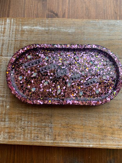 Women Don’t Owe You Shit Resin Jewelry Tray Desk Shelf Decor
