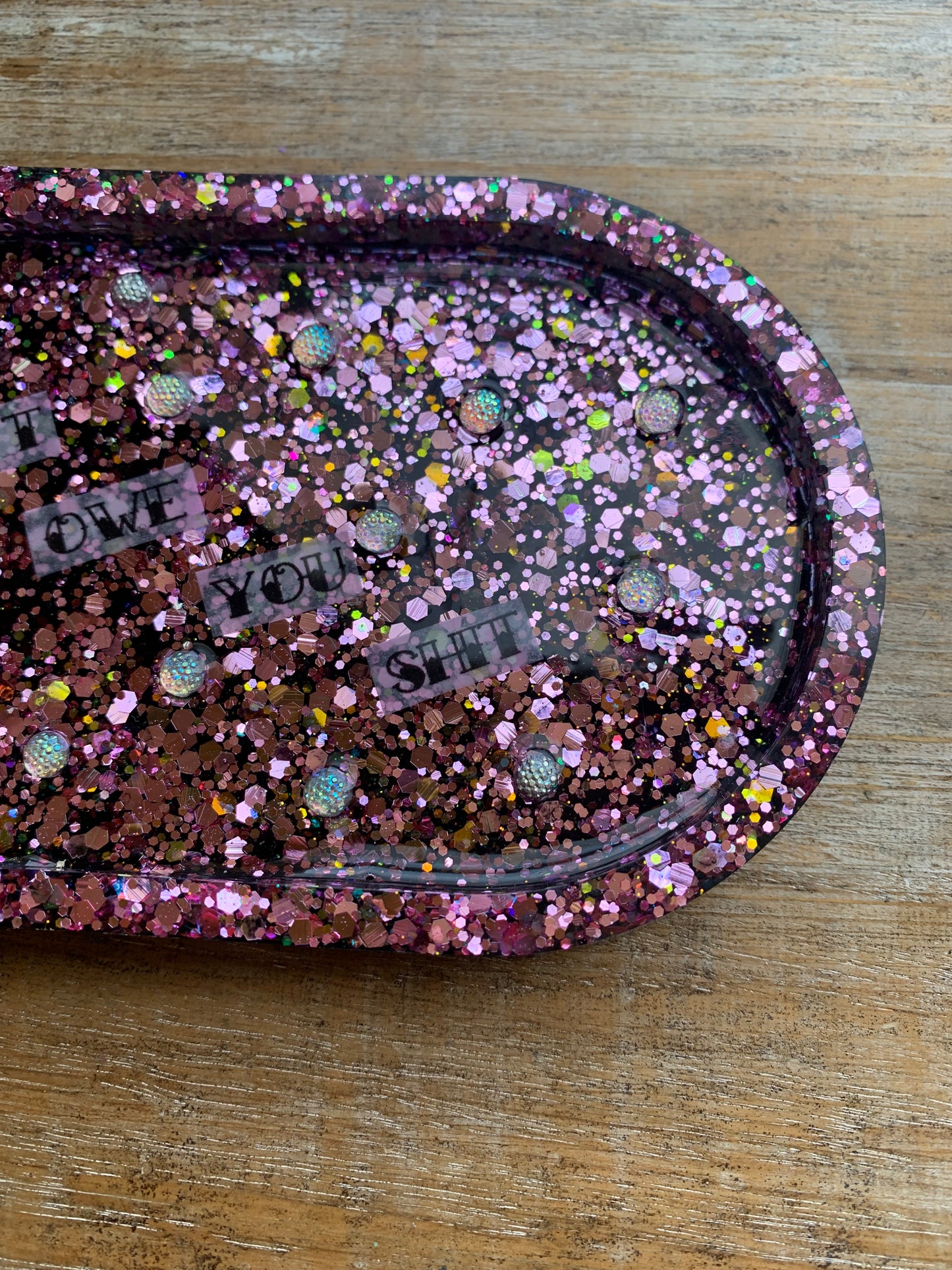 Women Don’t Owe You Shit Resin Jewelry Tray Desk Shelf Decor