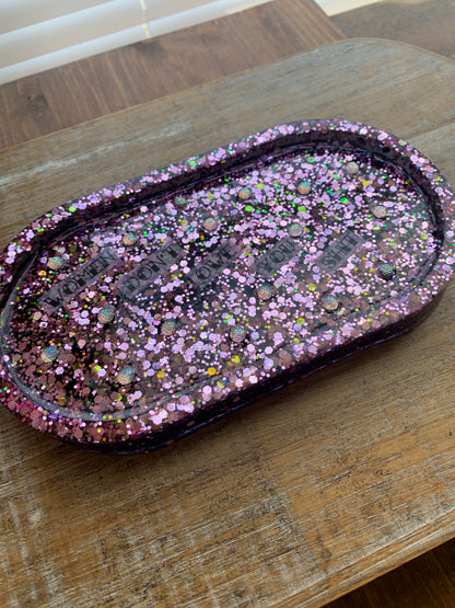 Women Don’t Owe You Shit Resin Jewelry Tray Desk Shelf Decor