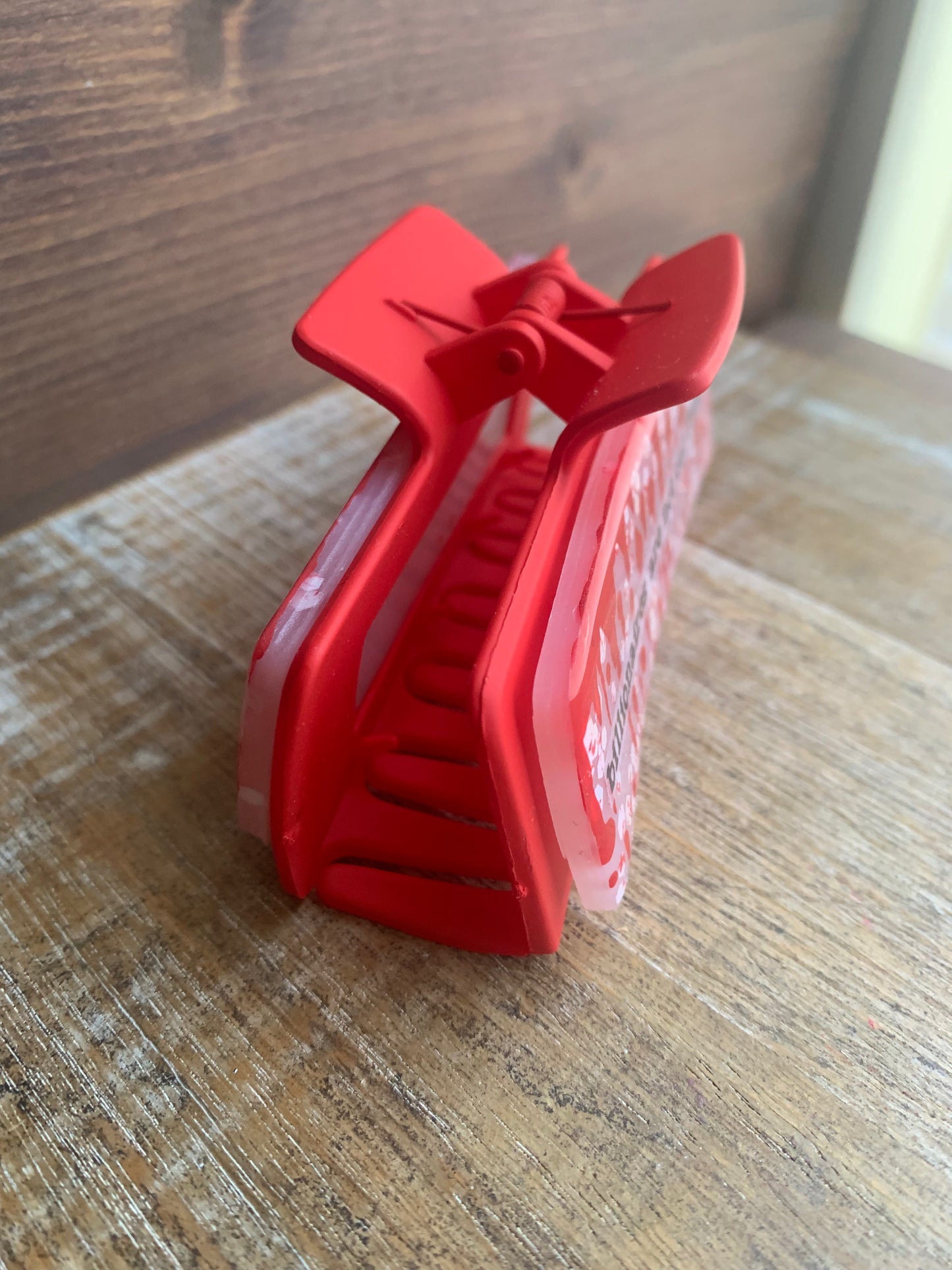 Billionaires Are Not Our Friends Resin Large Hair Claw Bloody Goth Feminist Red Glitter Hair Clip Accessory