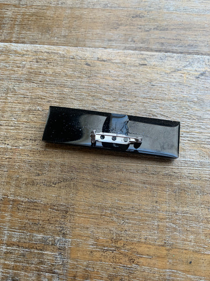 As-Is Fuck Ice Black Glitter Pin Brooch Resin Anti Ice Protest Statement Pin