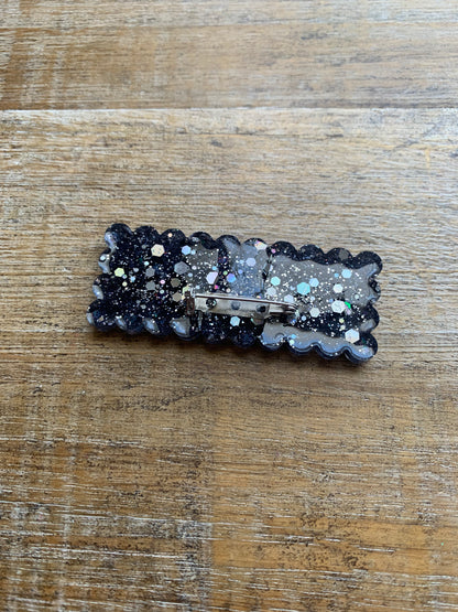 Ice Is A Terrorist Organization Silver Glitter Pin Brooch Resin Anti Ice Protest Statement Pin