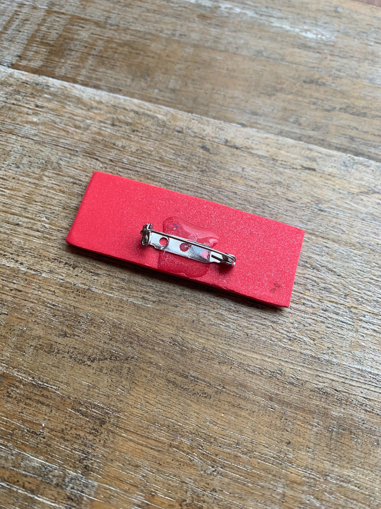 Ice Is A Terrorist Organization Teal Glitter Pin Brooch Clay Anti Ice Protest Statement Pin