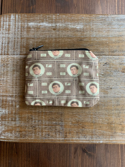 Luigi Yellow Deny Defend Depose Coin Purse Zipper Pouch