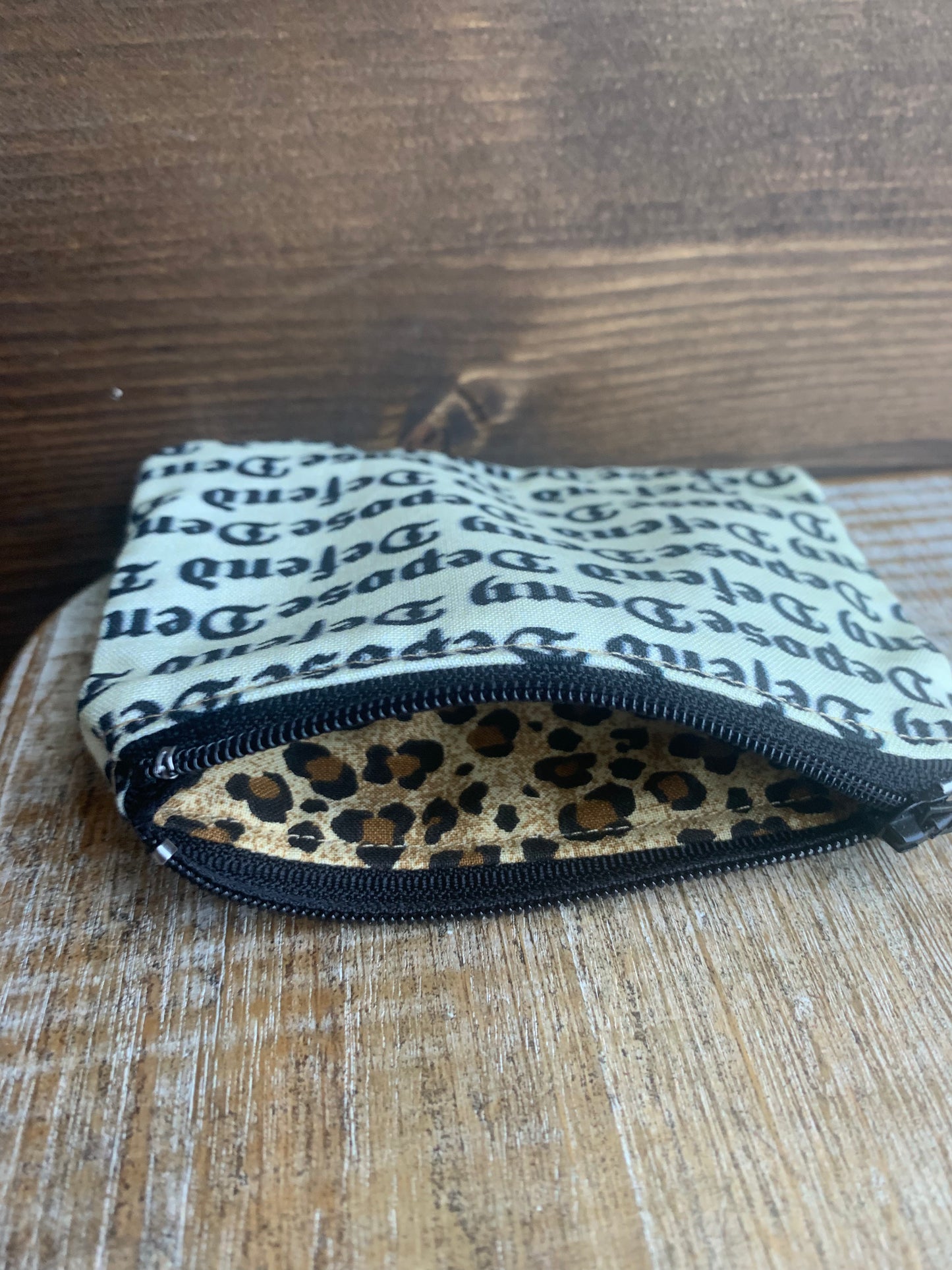 As-Is Deny Defend Depose Pale Yellow Luigi Coin Purse Zipper Bag
