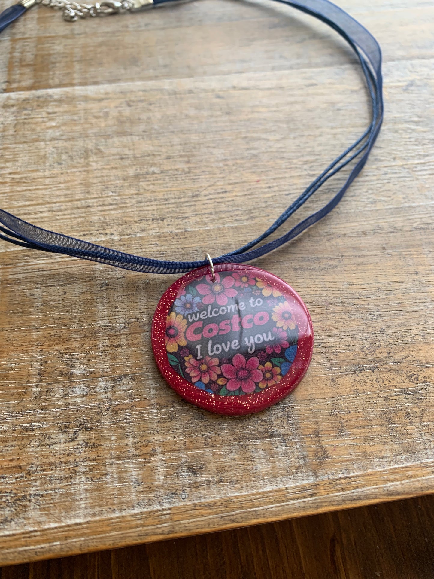 Welcome To Costco I Love You Idiocracy Millennial Clay Necklace