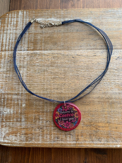 Welcome To Costco I Love You Idiocracy Millennial Clay Necklace