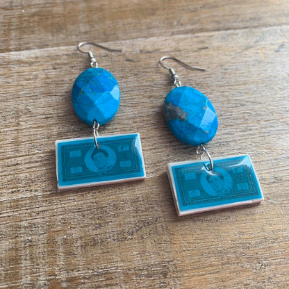 Free Luigi Money Earrings Activist Polymer Clay Revolution Clip On Earrings Ear Hangers
