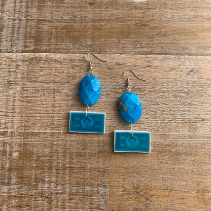 Free Luigi Money Earrings Activist Polymer Clay Revolution Clip On Earrings Ear Hangers