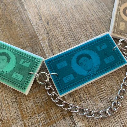 Luigi Money Statement Clay Necklace Free Luigi Deny Defend Depose