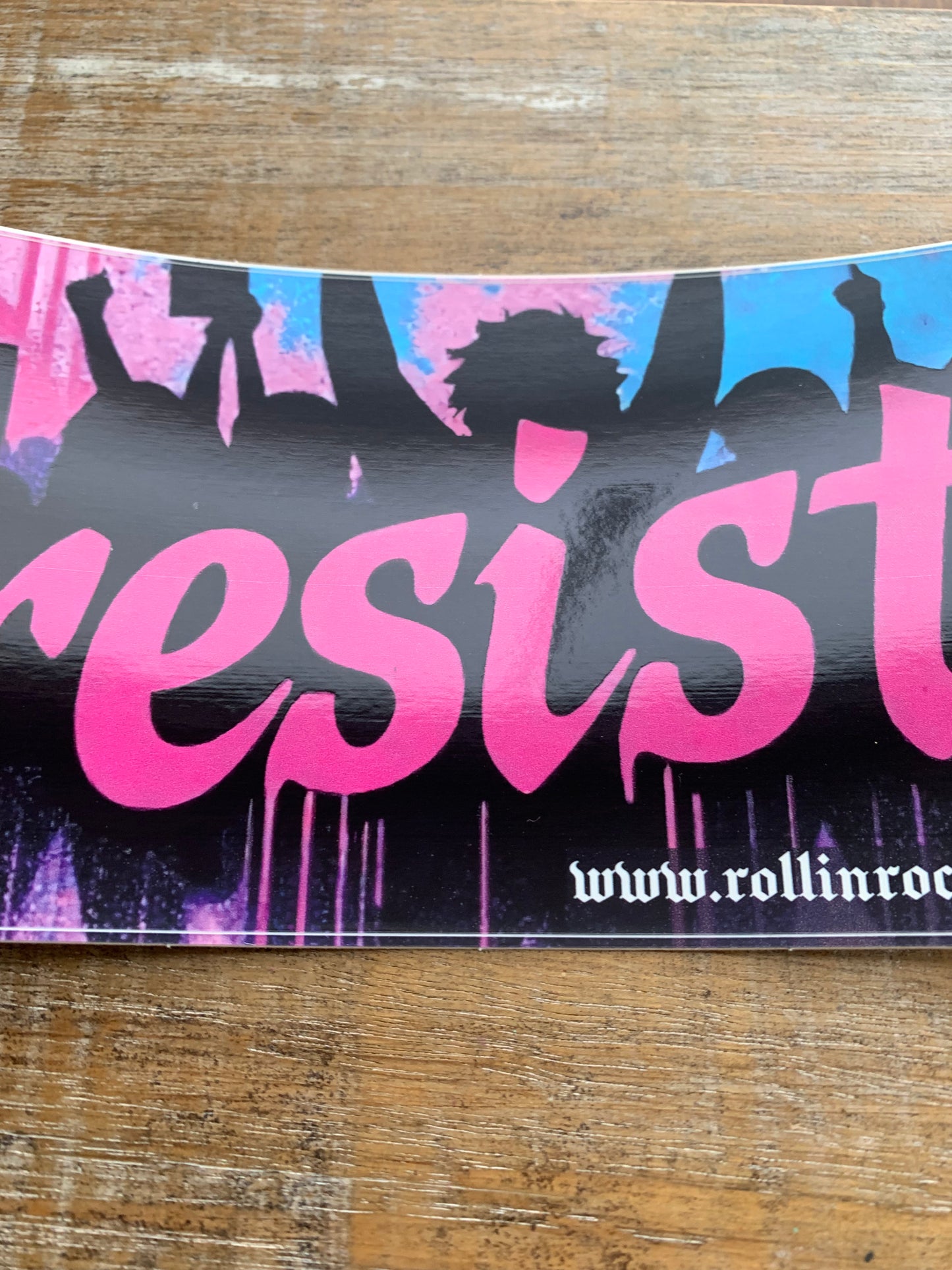 Resist Protest Rectangle Bumper Sticker 3.75x7.5 Inch
