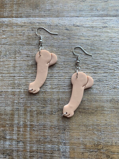 Pierced Dick Dark Romance Earrings Penis Booktok Clip On Earrings Ear Hangers