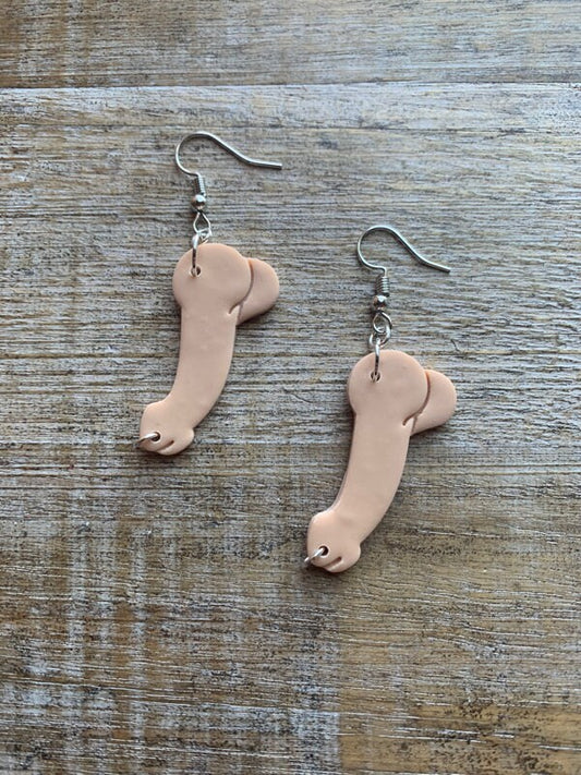Pierced Dick Dark Romance Earrings Penis Booktok Clip On Earrings Ear Hangers